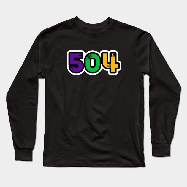 504 Mardi Gras Long Sleeve T-Shirt by LemonBox